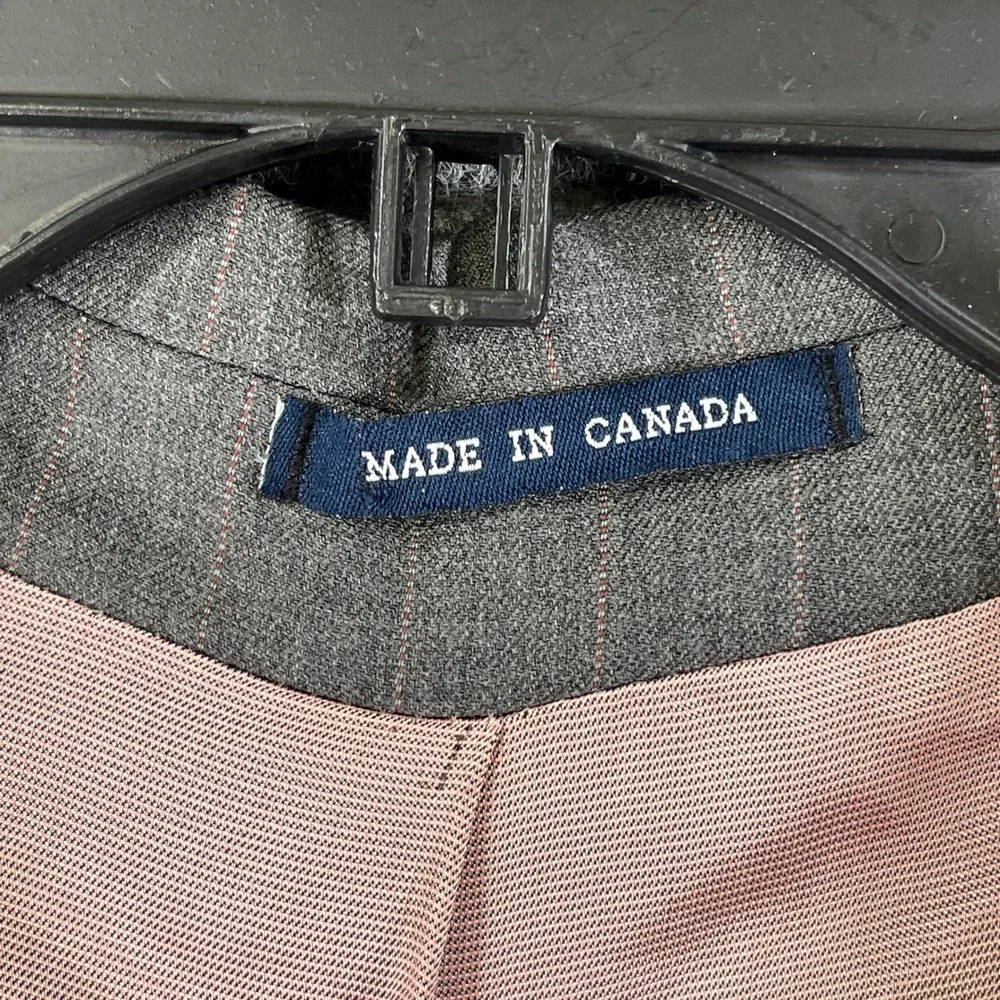 Ralph Lauren Wool Cashmere Blazer Mens 54R Pinstripe Pink Lining Professional